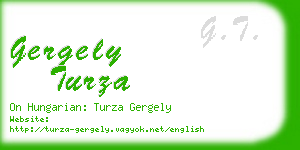 gergely turza business card